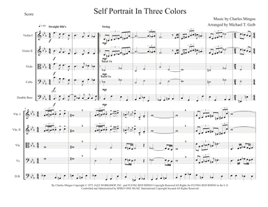 Self-portrait In Three Colors (arr. Michael T. Geib)