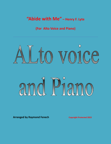 Abide with Me - Alto Voice and Piano (arr. Raymond Fenech)