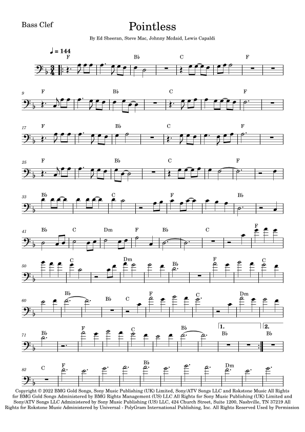 Pointless (arr. Fabio Eduardo de Oliveira)