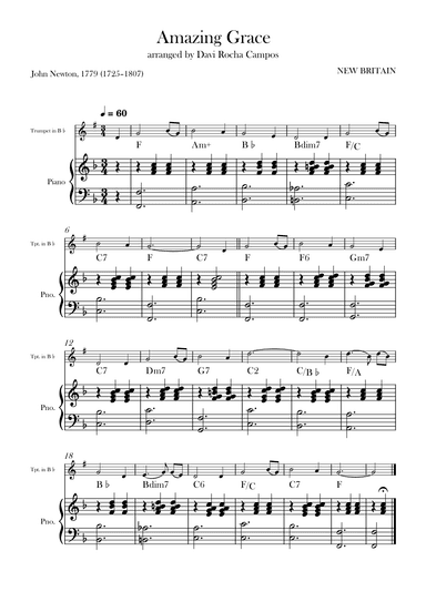 Amazing Grace (arr. Davi Rocha Campos)