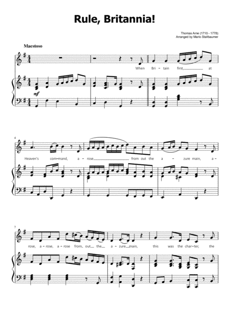 Rule, Britannia! (arr. Mario Stallbaumer)