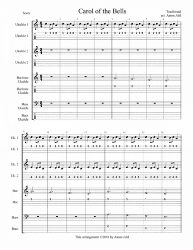 Carol of the Bells (arr. Aaron Juhl)