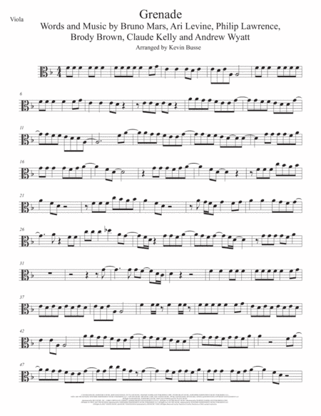 Grenade (arr. Kevin Busse)