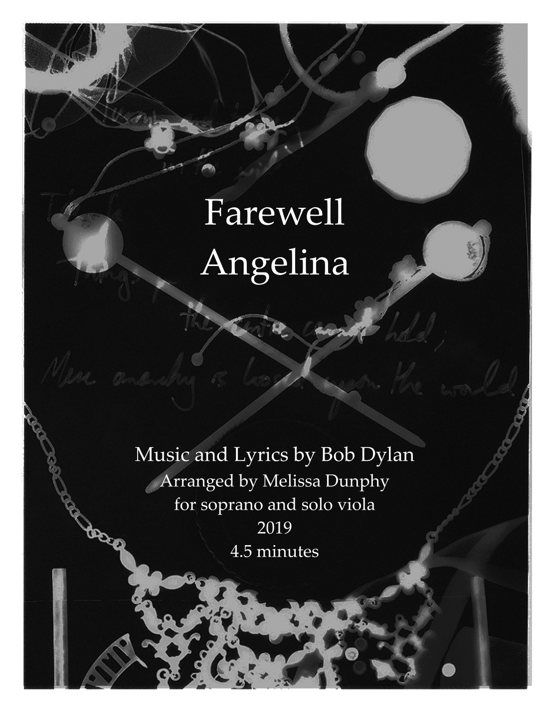 Farewell Angelina (arr. Melissa Dunphy)