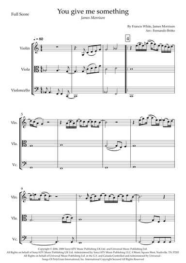 You Give Me Something (arr. Fernando Britto)