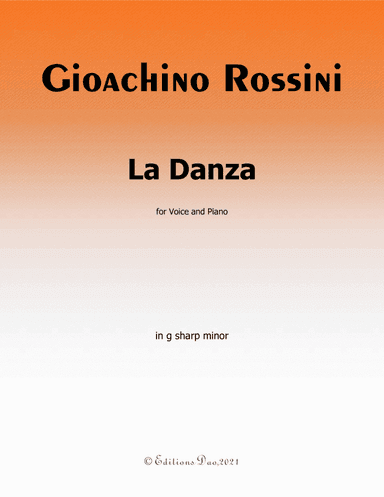 La Danza,by Rossini,in f sharp minor (arr. Editions Dao)