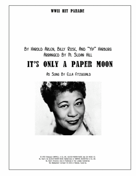 It's Only A Paper Moon (arr. M. Sloan Hill)