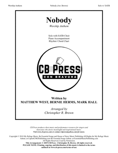 Nobody (arr. Christopher R. Brown)