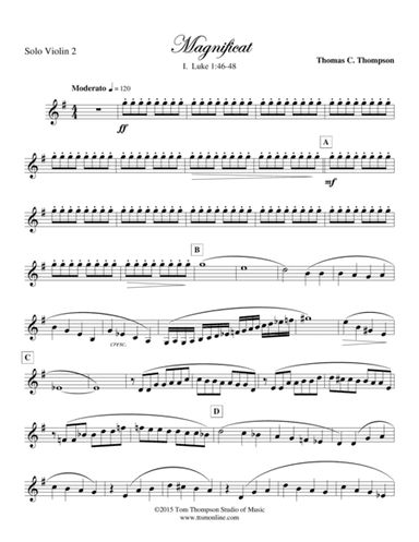 MAGNIFICAT - violin 2
