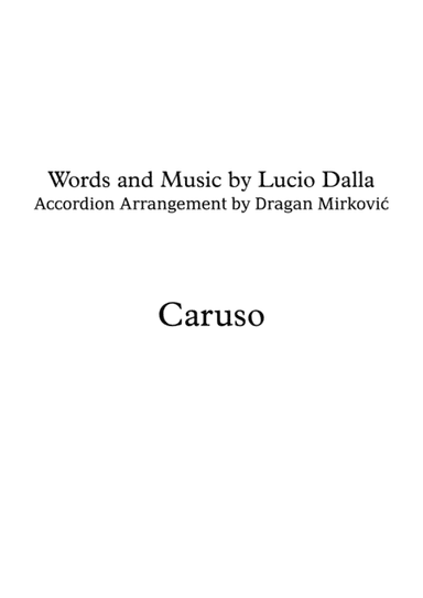Caruso (arr. Dragan Mirkovic)