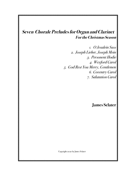 Seven Chorale Preludes for organ and clarinet for the Christmas season