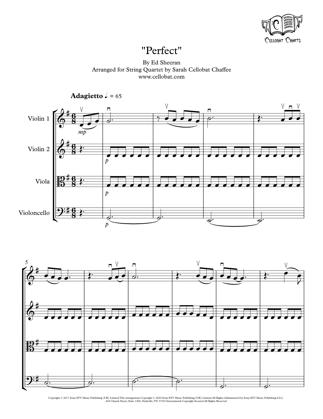 Perfect (arr. Sarah Cellobat Chaffee)