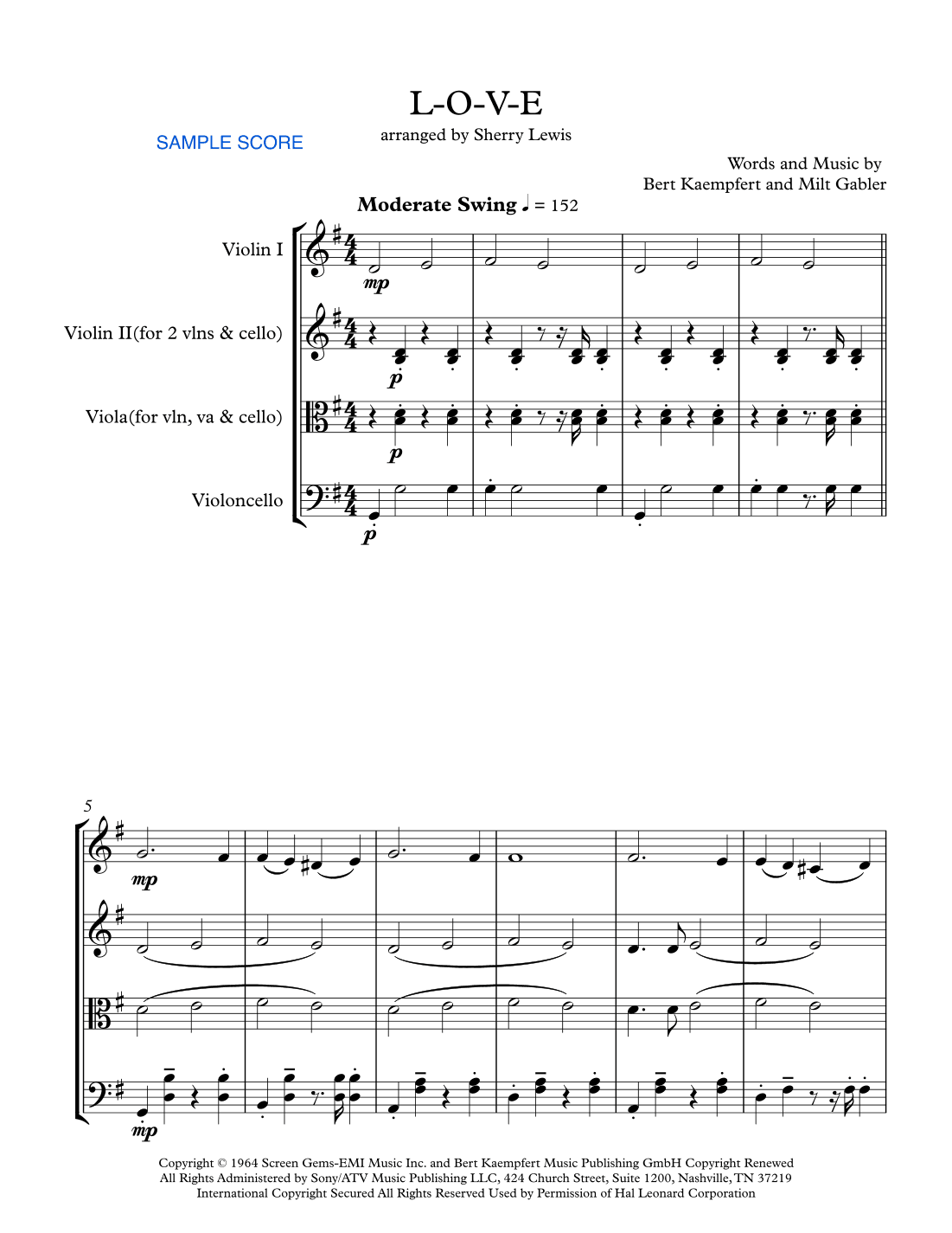 L-O-V-E (arr. Sherry Lewis)