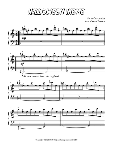 Halloween Theme (arr. Jason Brown)