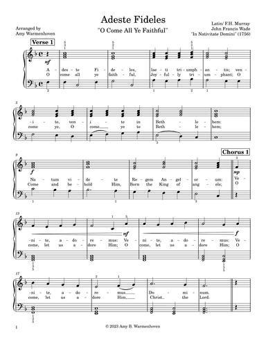 Adeste Fideles (arr. Amy Warmenhoven)