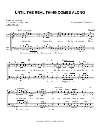 Until The Real Thing Comes Along (arr. Adam Scott)