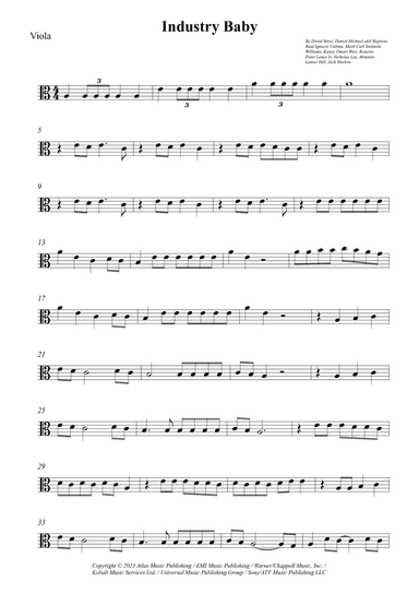 Industry Baby (arr. Wesley S. SIlva)