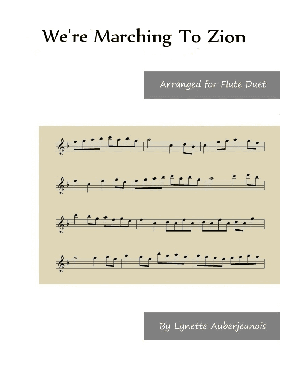 We’re Marching To Zion - Flute Duet (arr. Lynette Auberjeunois)