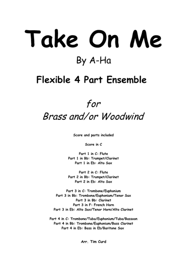 Take On Me (arr. Tim Curd)