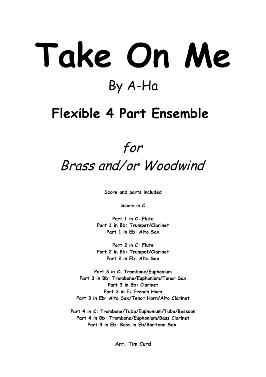 Take On Me (arr. Tim Curd)
