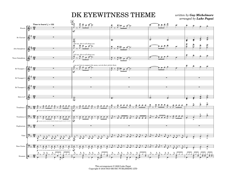 Eyewitness - Film Cues (arr. Luke Papai)