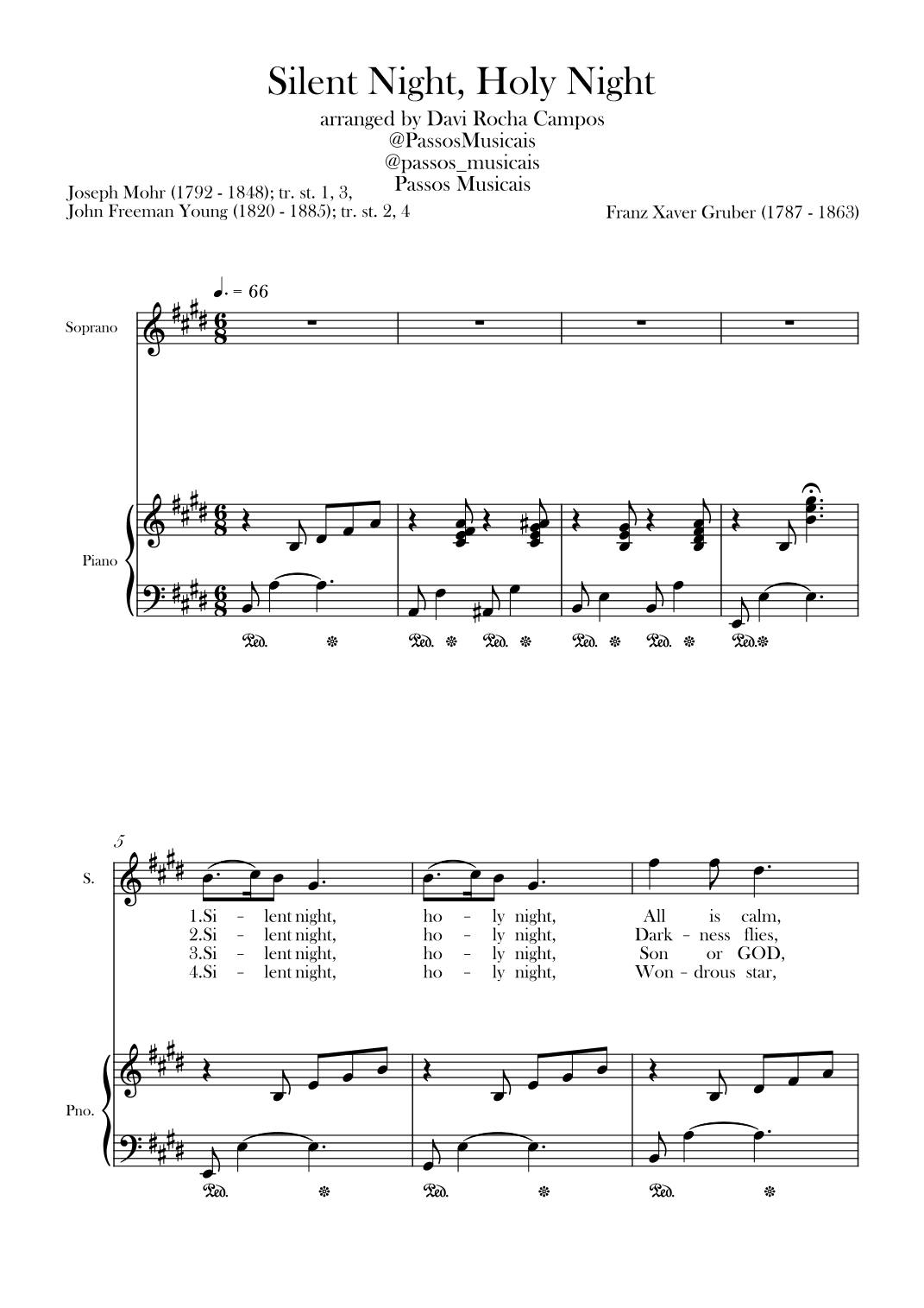 Silent Night, Holy Night (arr. Davi Rocha Campos)