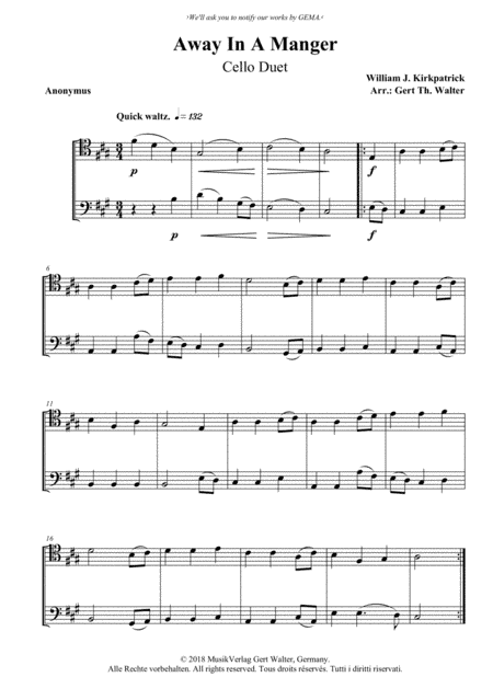 Away In A Manger (2nd. version) (arr. Gert Th. Walter)