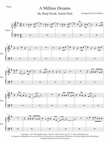 A Million Dreams (arr. Kevin Busse)