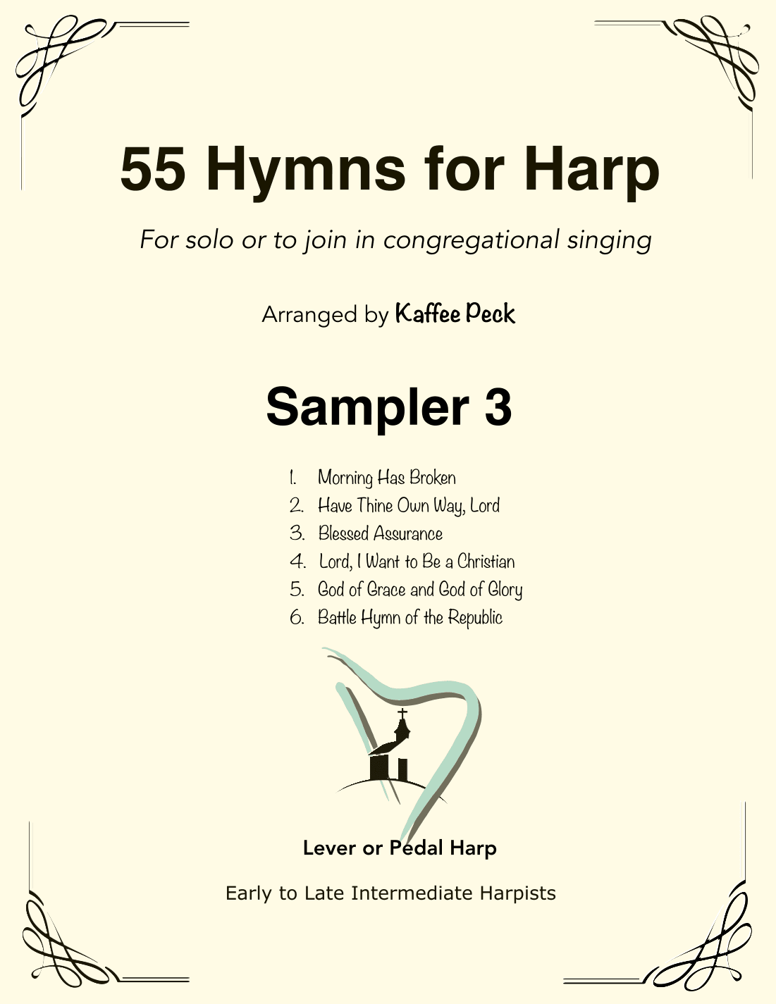 55 Hymns for Harp: Sampler 3 (arr. Kaffee Peck)