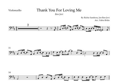 Thank You For Loving Me (arr. Fabio Britto)