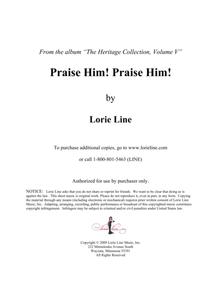 Praise Him! Praise Him! (arr. Lorie Line)