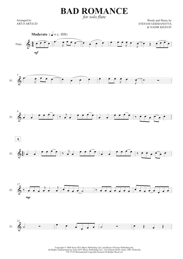 Bad Romance (arr. Art.o Artaud)