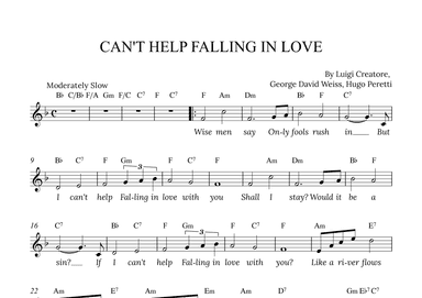 Can't Help Falling In Love (arr. Alex Nunes Rodrigues)