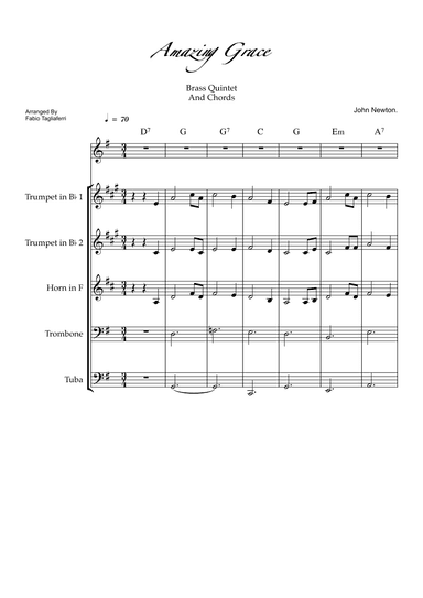 Amazing Grace (arr. Fabio Tagliaferri)