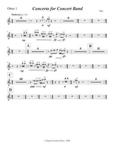 Concerto for Concert Band (2011) Oboe 1
