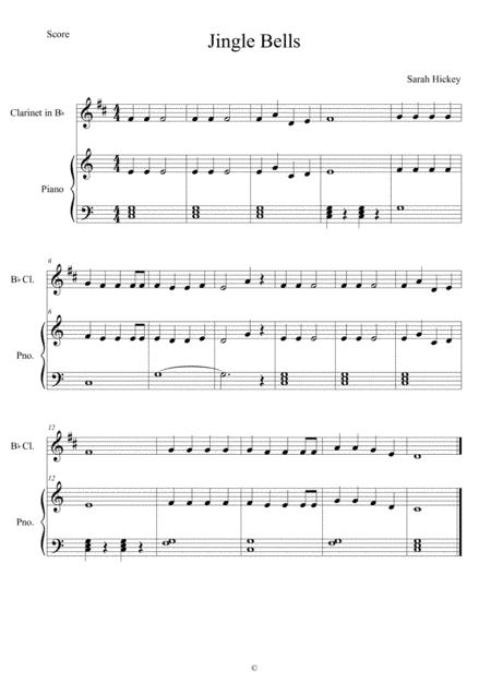 Jingle Bells (arr. Sarah Hickey)
