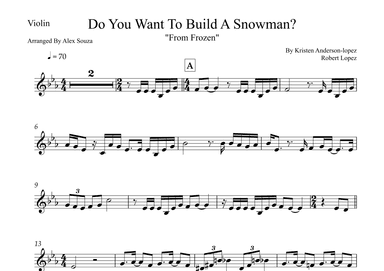 Do You Want To Build A Snowman? (arr. Alex Souza)