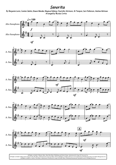 Senorita (arr. Nicolás Cortés Castillo)