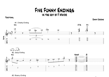Five Funny Endings (in the key of F Major)