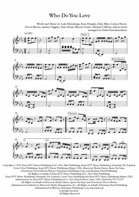 Who Do You Love (arr. Polina Yemelianenkova)