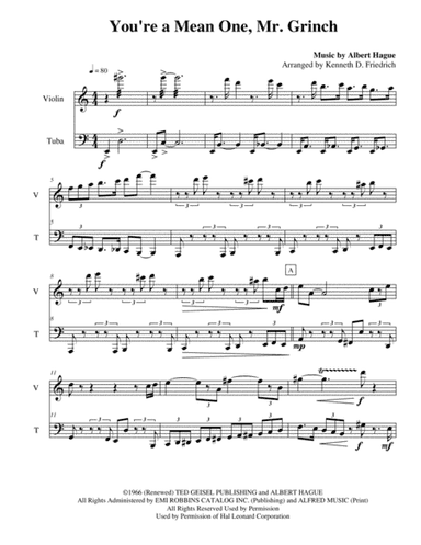 You're A Mean One, Mr. Grinch (arr. Kenneth D. Friedrich)
