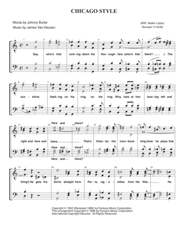 Chicago Style (arr. Walter Latzko)