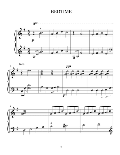 Bedtime (arr. Esther Lindeboom)