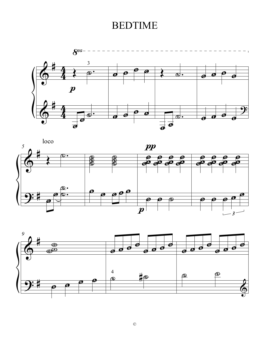 Bedtime (arr. Esther Lindeboom)