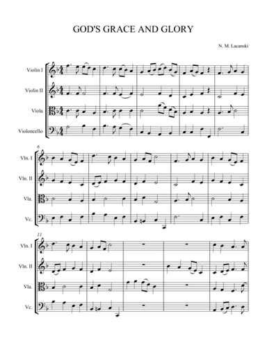 God's Grace and Glory (arr. theupperstaff.com)