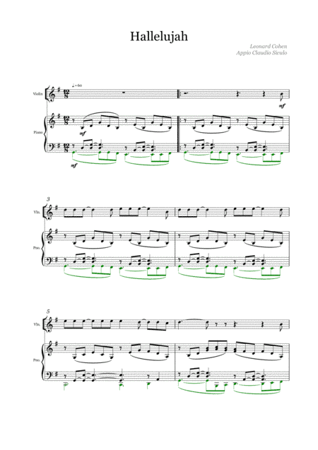 Hallelujah (arr. Appio Claudio Siculo)
