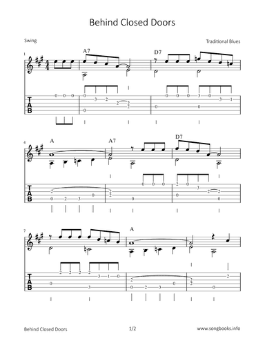 Behind Closed Doors (arr. Bettina Schipp)