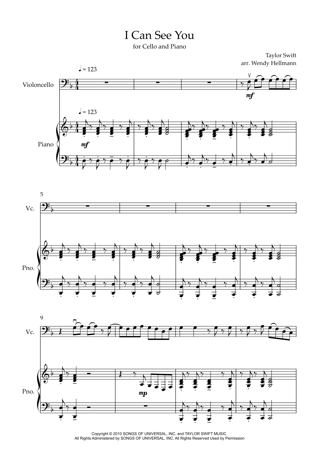 I Can See You (arr. Wendy Hellmann)