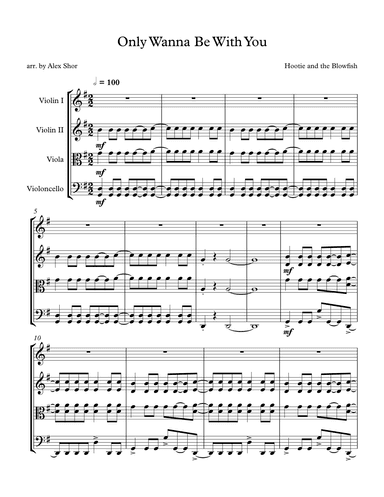 Only Wanna Be With You (arr. Alex Shor)