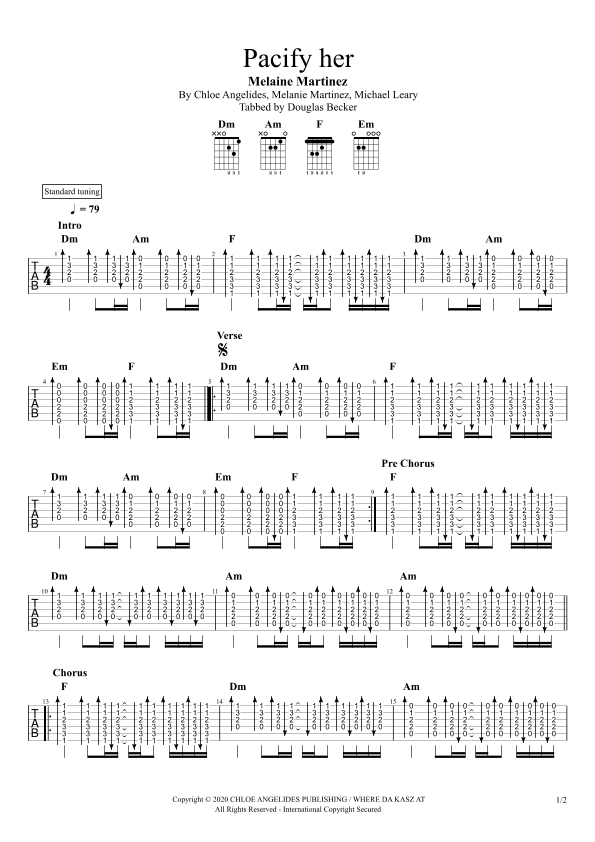 Pacify Her (arr. Douglas Becker)